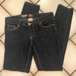 Dark Mid-Rise Skinny Jeans